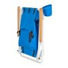 Portable High Strength Beach Chair with Adjustable Headrest Blue