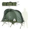 1-Person Cot Elevated Compact Tent Set with External Cover