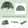 1-Person Cot Elevated Compact Tent Set with External Cover