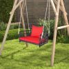 Patio Rattan Porch Swing Hammock Chair with Seat Cushion