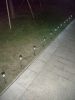 10pcs 5W High Brightness Solar Power LED Lawn Lamps with Lampshades White & Silver