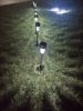 10pcs 5W High Brightness Solar Power LED Lawn Lamps with Lampshades White & Silver