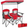 Portable Folding Camping Canopy Chairs with Cup Holder