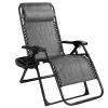 Oversize Lounge Chair with Cup Holder of Heavy Duty for outdoor