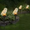 Solar Powered Owl Garden Light IP65 Waterproof LED Owl Landscape Lamp Decorative Lawn Lights