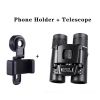 500X25 / 300X25 Professional Folding Small Compact Lightweight Binoculars; Long Range Zoom Telescope With Storage Bag For Hiking Hunting Travel Super