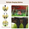 60 Inches Platform Tree Swing Outdoor with  2 Hanging Straps