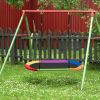 60 Inch Saucer Surf Outdoor Adjustable Swing Set