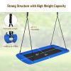 60 Inches Platform Tree Swing Outdoor with  2 Hanging Straps