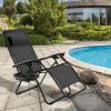 Outdoor Folding Zero Gravity Reclining Lounge Chair