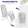 2 Pieces Oversize Lounge Chair with Cup Holder of Heavy Duty for outdoor