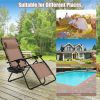 2 Pieces Oversize Lounge Chair with Cup Holder of Heavy Duty for outdoor