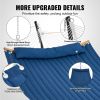 VEVOR Two Person Hammock with Stand Included, Double Hammock with Curved Spreader Bar and Detachable Pillow and Portable Carrying Bag, Perfect for Out