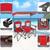 Portable Folding Camping Canopy Chairs with Cup Holder