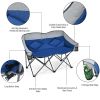 Folding Camping Chair with Bags and Padded Backrest