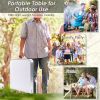 Height Adjustable Folding Camping  Table