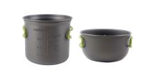 Outdoor Pot Set For 1-2 People Portable Camping Cooker With Cutlery